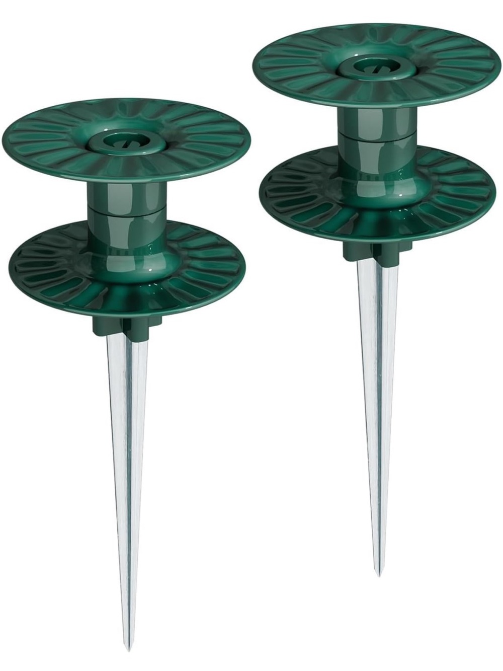 New Open Box 2-10 Inch Garden Hose Guide Spike Rust Free Zink Sturdy Metal Stake